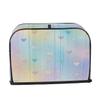 Toaster Cover for 2 Slices, Colorful Love Design, Universal Dustproof and Waterproof Toaster Protector view 2
