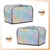 Toaster Cover for 2 Slices, Colorful Love Design, Universal Dustproof and Waterproof Toaster Protector view 3