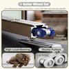 Interior Sliding Door Hardware Set with Soft-Close Rollers, 36/48/72-Inch Box Rail view 3