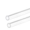 2 Transparent Acrylic Tubes, Rigid Round PMMA Tubes, 305 mm, 18 x 20 mm view 1