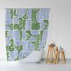AUWUUA Boho Shower Curtain with Abstract Floral Pattern, 170 x 185 cm view 4