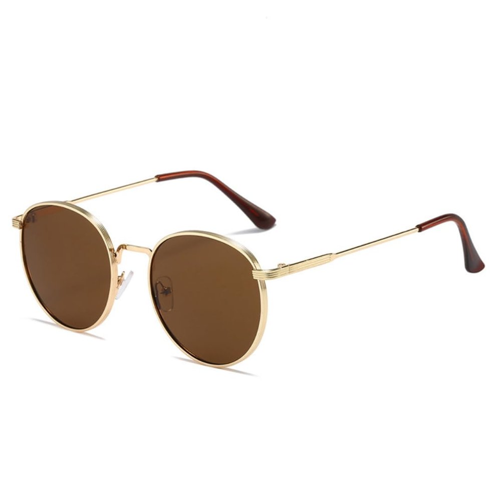 RRNTTTM Vintage Round Sunglasses for Women and Men, Retro Metal-Frame Shades (7)