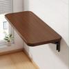 Wall-Mounted Folding Table for Laptop, Walnut, 60 x 30 cm view 2