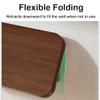 Wall-Mounted Folding Table for Laptop, Walnut, 60 x 30 cm view 4