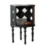 Zhaoj24-05 Black Vintage Sofa Side Table with Hollow Storage view 1