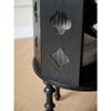 Zhaoj24-05 Black Vintage Sofa Side Table with Hollow Storage view 4