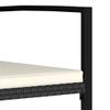 EMYRLXQW Outdoor Dining Chairs, 2 Pieces, Poly Rattan, Black view 4