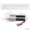 YAKUFAST JGB37-31ZY DC 12V/24V Gear Motor, 10-1270 RPM, High-Torque 3157 Brushed Reversible Motor (Package F, 10 RPM, DC 12V) view 2