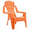 Mandloder Children's Garden Chairs, 2-Piece Set, Orange, 37 x 34 x 44 cm, Polypropylene Wood Look view 3