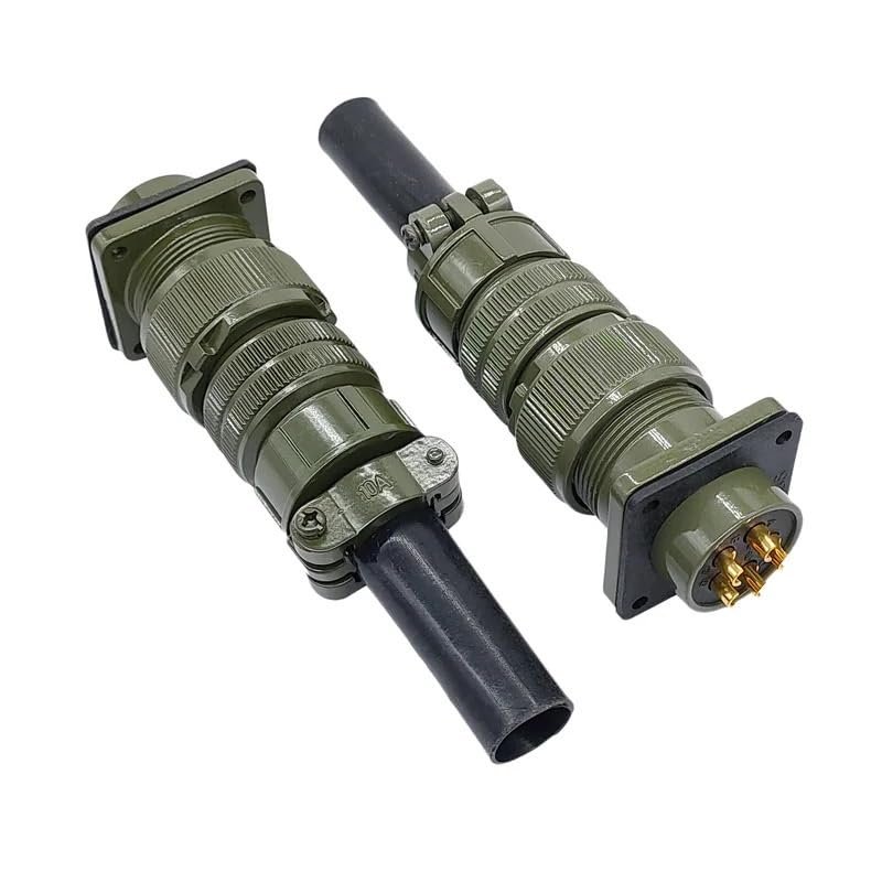 2-Piece 5015 MIL-C Circular Connector Plug/Socket, 18S-3, 18S-10, 18S-11