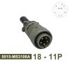 2-Piece 5015 MIL-C Circular Connector Plug/Socket, 18S-3, 18S-10, 18S-11 view 2