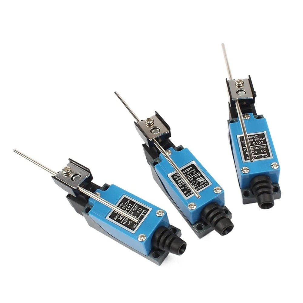 5PCS ME-8107 250VAC 5A 115VDC 0.4A Waterproof Rotary-Lever Momentary Limit Switch, 1NO + 1NC
