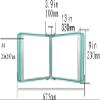 A4 Wall-Mounted Presentation Folder Holder, Multicolored view 2