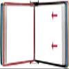 A4 Wall-Mounted Presentation Folder Holder, Multicolored view 3
