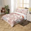 Homewish Ocean-Themed Duvet Cover Set, 220 x 240 cm, Starfish, Shells, Coral & Fish, Brown/Orange/Gray, Microfiber view 2