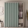 Dust Curtain for Wardrobes and Bookshelves, Self-Adhesive, Dustproof, with Track view 1