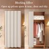Dust Curtain for Wardrobes and Bookshelves, Self-Adhesive, Dustproof, with Track view 4
