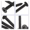 Black 304 Stainless Steel Self-Tapping Hex Screw with Flat Head (M6 x 50 mm, 10 pcs) view 2