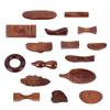 Wooden Chopstick Holder - Leaf Shape view 4