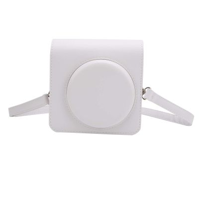 Durable PU Leather Camera Case Shoulder Bag for SQ1 with Removable Cover, White