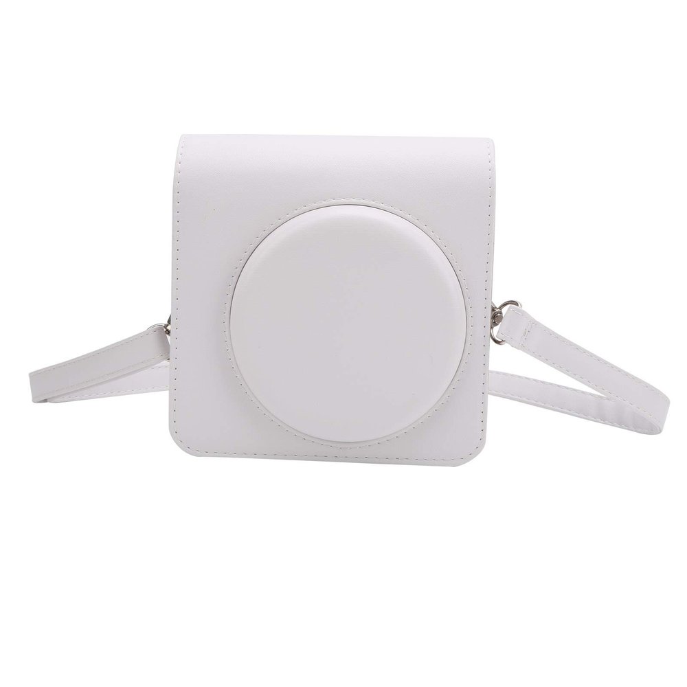 Durable PU Leather Camera Case Shoulder Bag for SQ1 with Removable Cover, White
