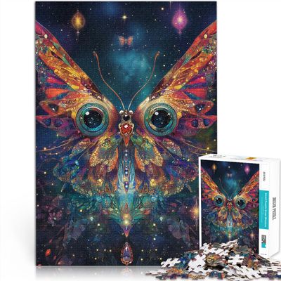 1000-Piece Psychedelic Butterfly Puzzle for Adults and Teens, Ages 14+