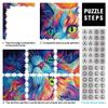 Abstract Cat 1,000-Piece Puzzle for Adults, Challenging Game and Birthday Gift, 38 x 26 cm view 3