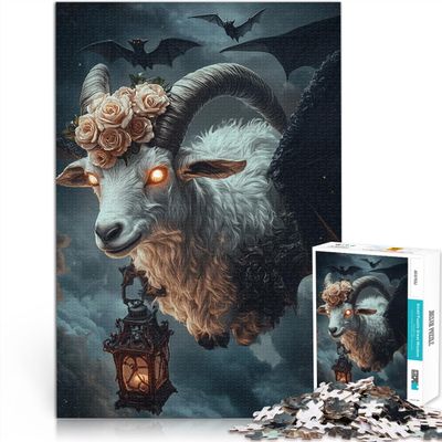 1000-Piece Unhappy Sheep Puzzle for Adults, 26 x 38 cm