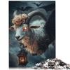 1000-Piece Unhappy Sheep Puzzle for Adults, 26 x 38 cm view 2