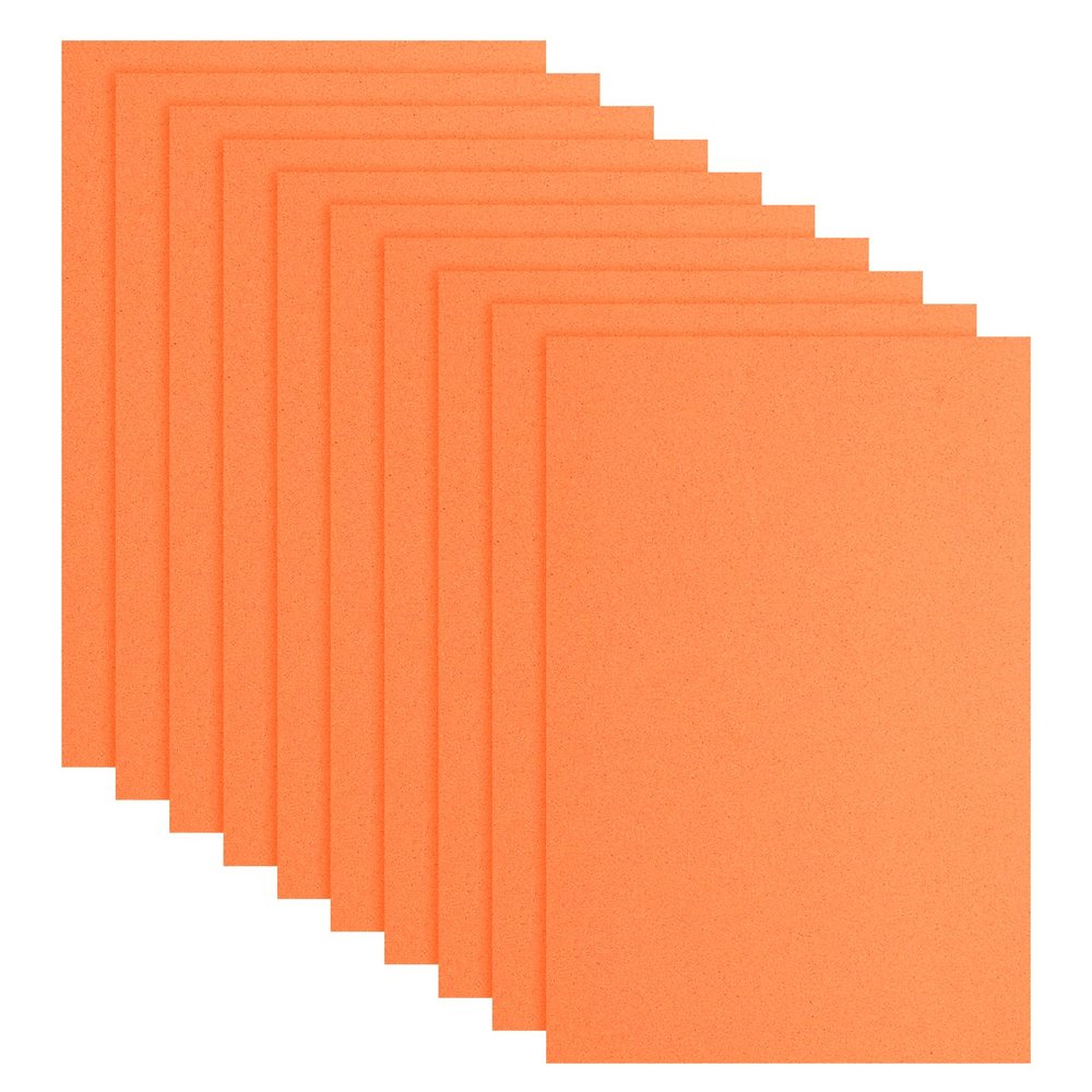 sourcing map EVA Foam Sheets, A4, 30.5 x 20.3 cm, Orange, 2 mm, 10-Pack