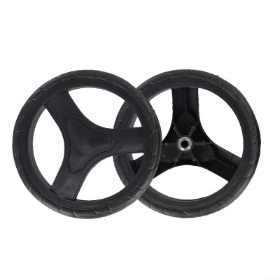 Replacement Wheels, Set of 2, for Shopping Carts and Trolleys, 170 × 8 mm, for Long Service Life and Stable Performance