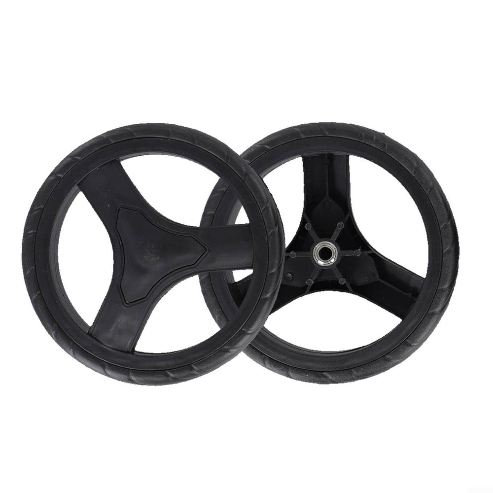 Replacement Wheels, Set of 2, for Shopping Carts and Trolleys, 170 × 8 mm, for Long Service Life and Stable Performance