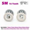 HTD 5M Timing Pulley, 16 Teeth, 5–8 mm Bore, 11–41 mm Belt Width, CNC Drive Pulley view 2
