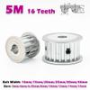 HTD 5M Timing Pulley, 16 Teeth, 5–8 mm Bore, 11–41 mm Belt Width, CNC Drive Pulley view 4
