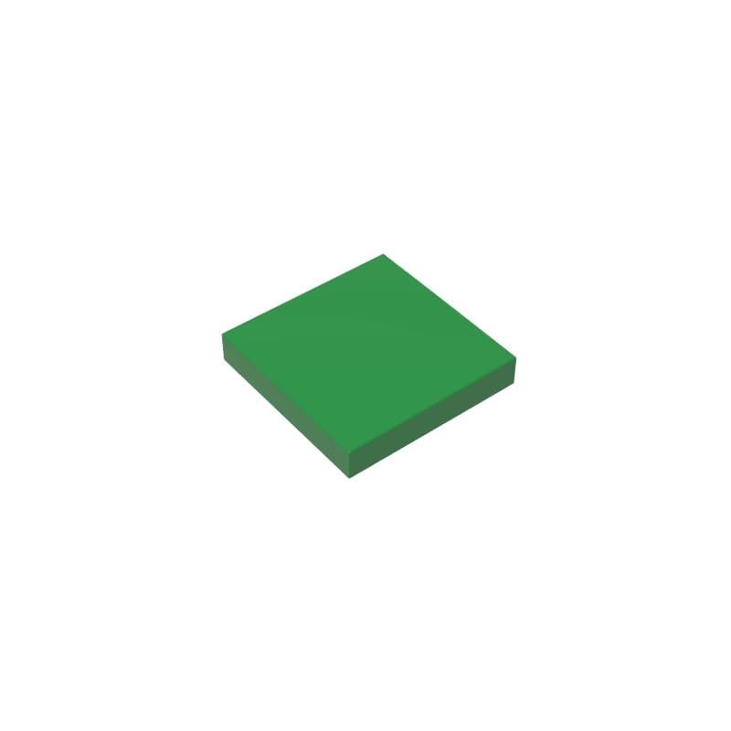 GDS-561 Compatible with LEGO 3068 2x2 Grooved Tiles, Green, 50 Pieces