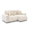 S-Style Mollis 4-Seat Right-Facing L-Shaped Sleeper Sectional, Light Beige view 1