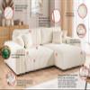 S-Style Mollis 4-Seat Right-Facing L-Shaped Sleeper Sectional, Light Beige view 2