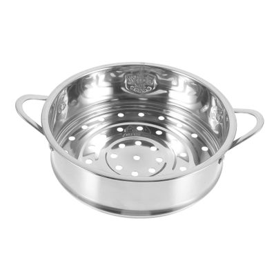 304 Stainless Steel Steamer Insert with Dual Handles, 18 cm for Pots