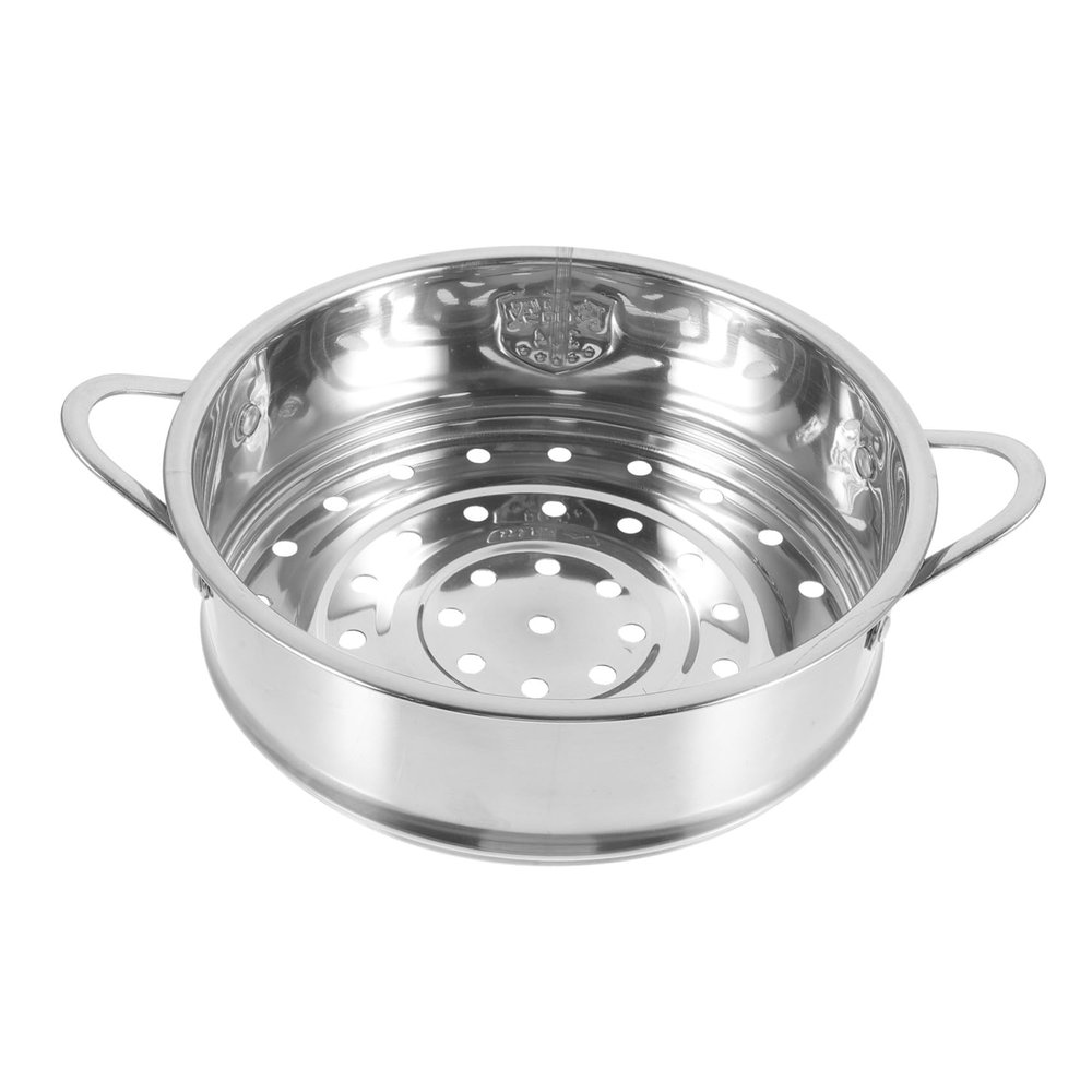 304 Stainless Steel Steamer Insert with Dual Handles, 18 cm for Pots