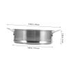 304 Stainless Steel Steamer Insert with Dual Handles, 18 cm for Pots view 2