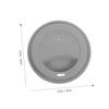 3-Piece Silicone Cup Lids, Round, 9.5 cm, Universal Fit view 2