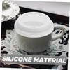 3-Piece Silicone Cup Lids, Round, 9.5 cm, Universal Fit view 3