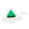 Green Plastic Urinal Screens, Triangular, Splash-Resistant view 2