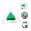 Green Plastic Urinal Screens, Triangular, Splash-Resistant view 3