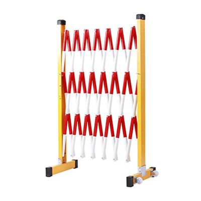 Portable Retractable Traffic Barrier, Adjustable, with Wheels, 350 cm, Color 2