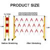 Portable Retractable Traffic Barrier, Adjustable, with Wheels, 350 cm, Color 2 view 2