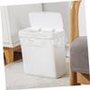 VALICLUD Slim White Trash Can with Flip Lid, PP, for Small Spaces view 4