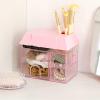 House-Shaped Desktop Organizer with Drawers (Rosenate) view 2