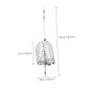 ERINGOGO Stainless Steel Fishing Bait Basket, 2-Pack, Red view 2