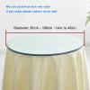 Round Table with Tempered Glass Top, 40 x 80 cm view 3